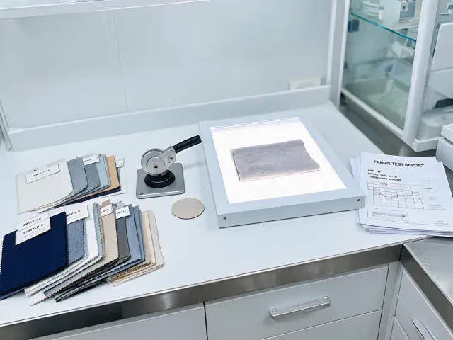 Textile lab review bench